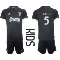 Juventus Manuel Locatelli #5 3rd trikot Kinder 2023-24 Kurzarm (+ Kurze Hosen)